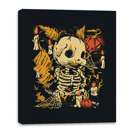 Spooky Electric Fossils - Canvas Wraps Canvas Wraps RIPT Apparel 16x20 / Black