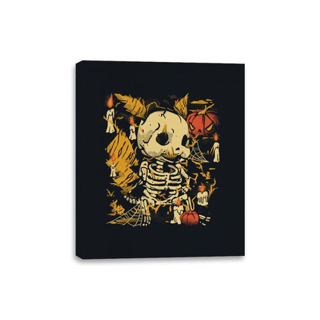 Spooky Electric Fossils - Canvas Wraps Canvas Wraps RIPT Apparel 8x10 / Black