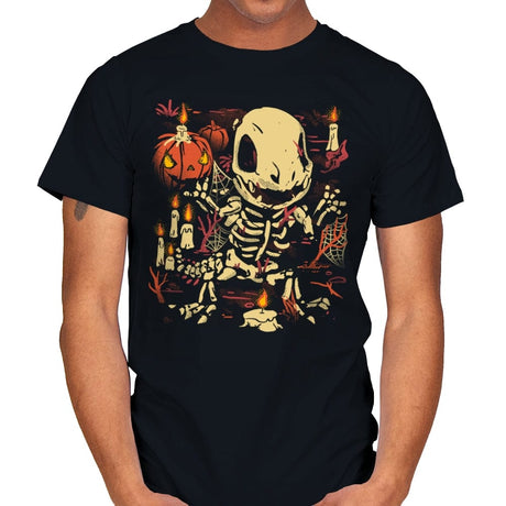 Spooky Fire Fossils - Mens T-Shirts RIPT Apparel Small / Black