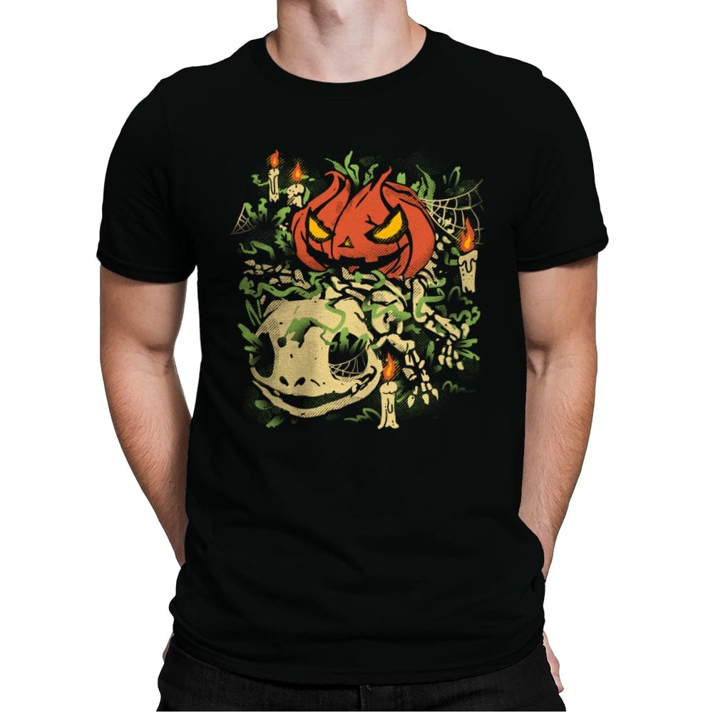 Spooky Grass Fossils - Mens Premium T-Shirts RIPT Apparel Small / Black