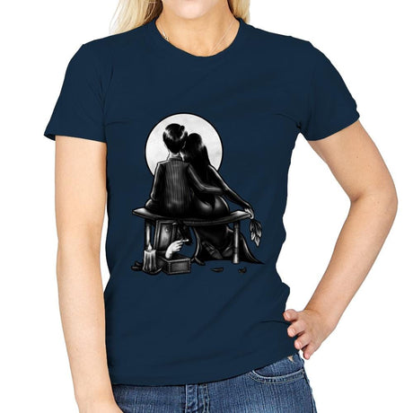 Spooky Love - Womens T-Shirts RIPT Apparel Small / Navy