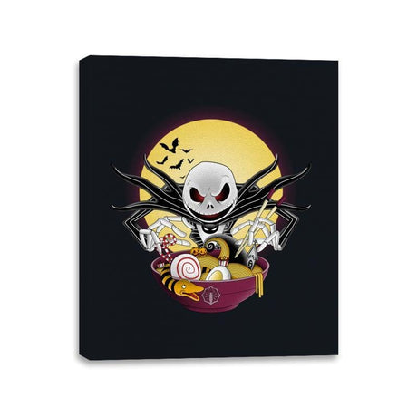 Spooky Ramen - Canvas Wraps Canvas Wraps RIPT Apparel 11x14 / Black