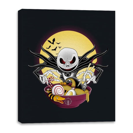 Spooky Ramen - Canvas Wraps Canvas Wraps RIPT Apparel 16x20 / Black