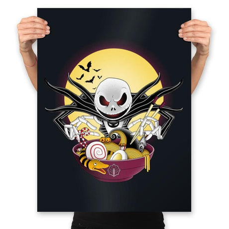 Spooky Ramen - Prints Posters RIPT Apparel 18x24 / Black