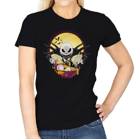 Spooky Ramen - Womens T-Shirts RIPT Apparel Small / Black