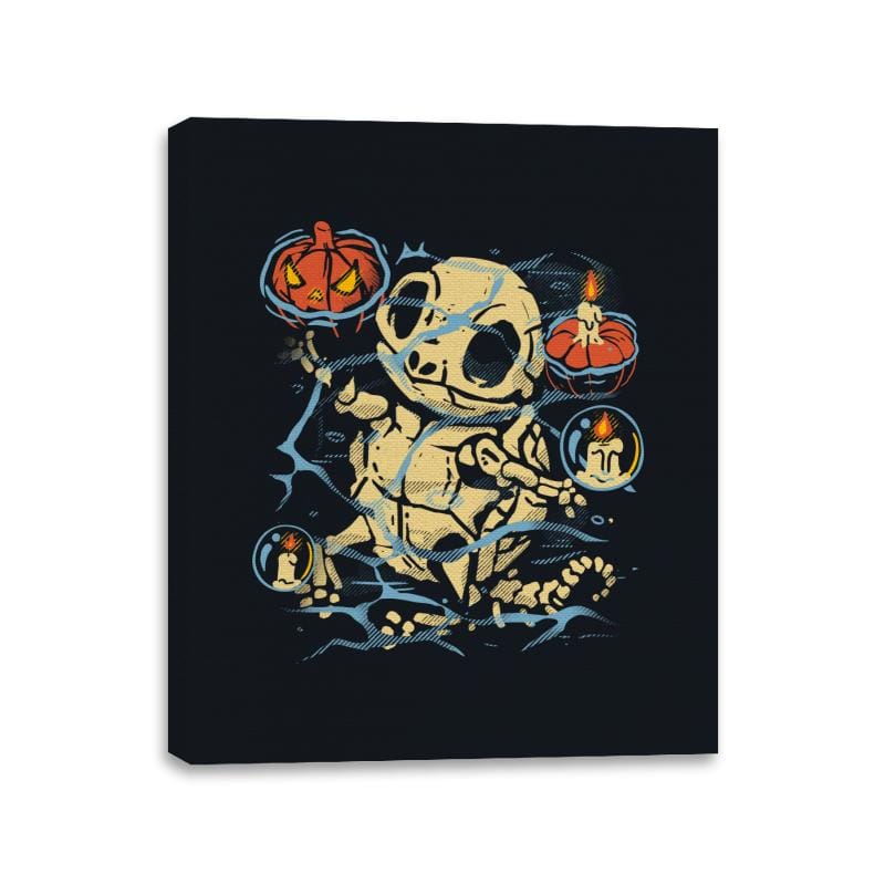 Spooky Water Fossils - Canvas Wraps Canvas Wraps RIPT Apparel 11x14 / Black