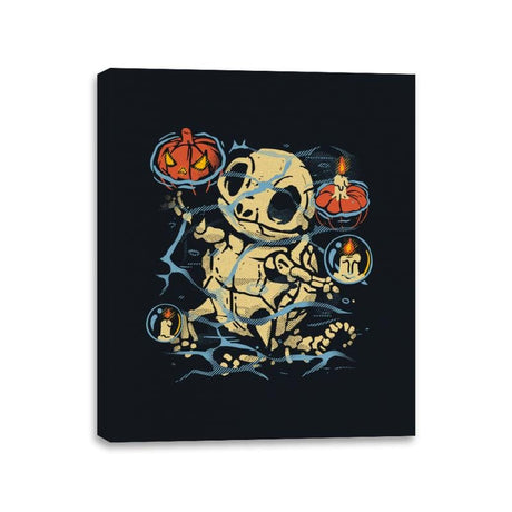 Spooky Water Fossils - Canvas Wraps Canvas Wraps RIPT Apparel 11x14 / Black