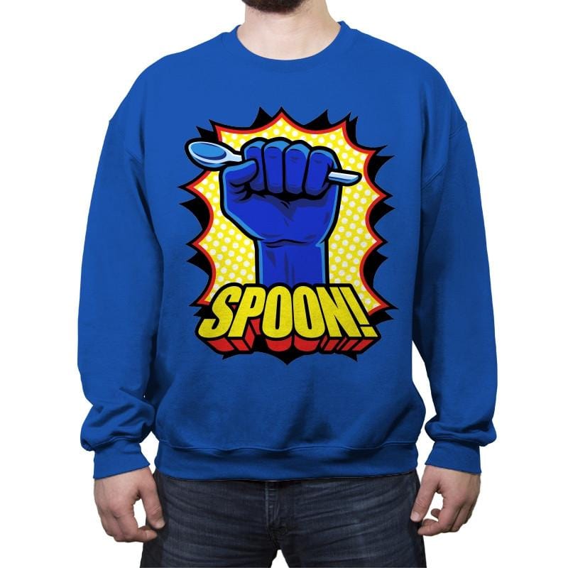 SPOON! - Crew Neck Sweatshirt Crew Neck Sweatshirt RIPT Apparel Small / Royal