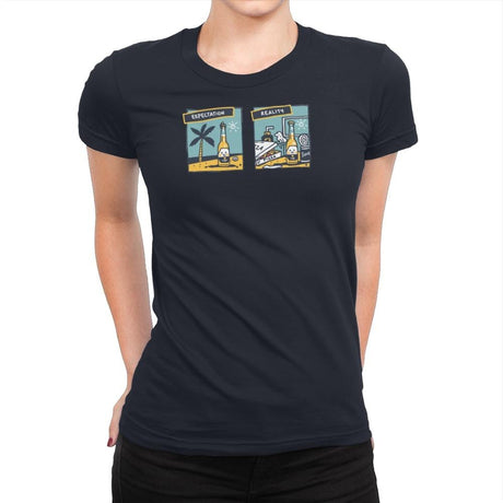 Spring Break My Plans - Womens Premium T-Shirts RIPT Apparel Small / Midnight Navy