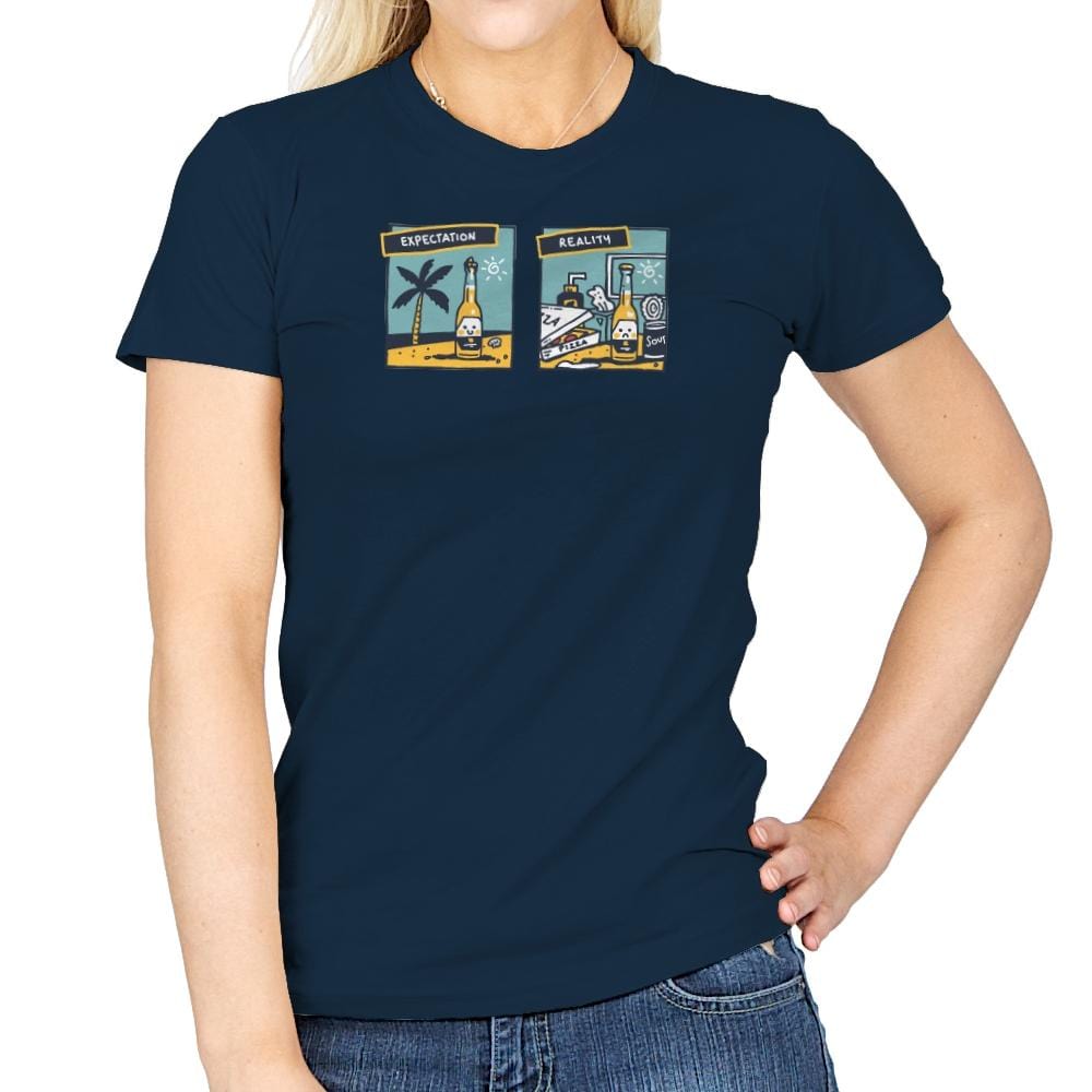 Spring Break My Plans - Womens T-Shirts RIPT Apparel Small / Navy