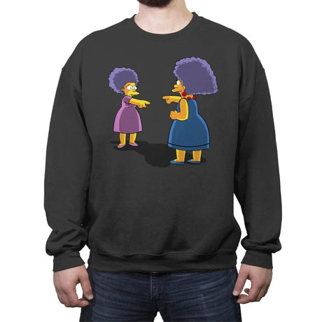 Springfield Meme - Crew Neck Sweatshirt Crew Neck Sweatshirt RIPT Apparel Small / Charcoal