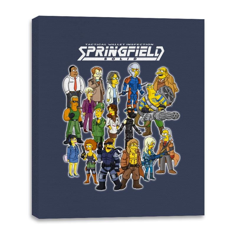 Springfield Solid - Canvas Wraps Canvas Wraps RIPT Apparel 16x20 / Navy