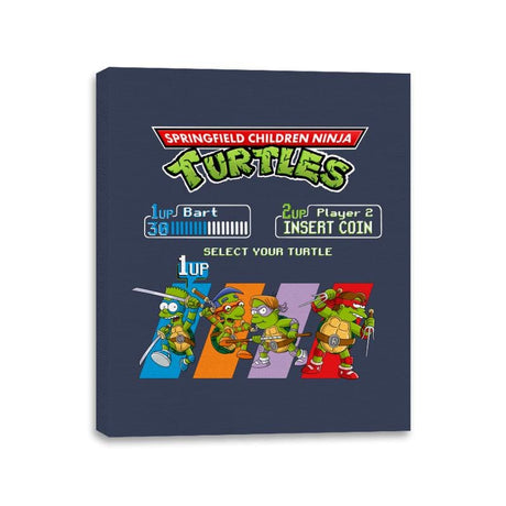 Springfield Turtles  - Canvas Wraps Canvas Wraps RIPT Apparel 11x14 / Navy