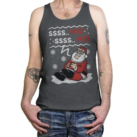 Ssss Ho! - Ugly Holiday - Tanktop Tanktop RIPT Apparel X-Small / Charcoal