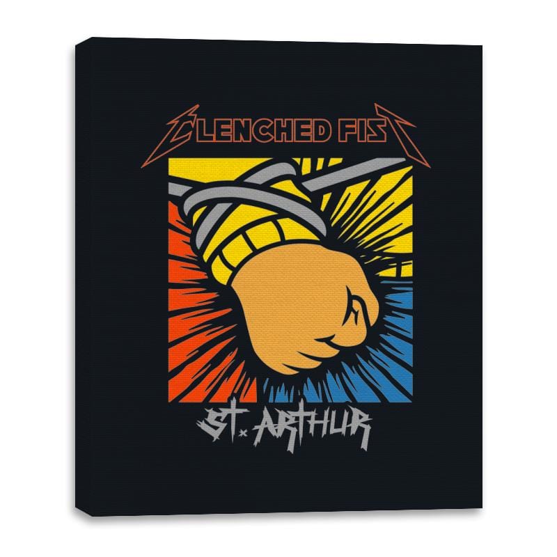 St. Arthur - Canvas Wraps Canvas Wraps RIPT Apparel 16x20 / Black