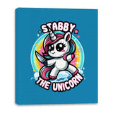 Stabby the Unicorn - Canvas Wraps Canvas Wraps RIPT Apparel 16x20 / Sapphire