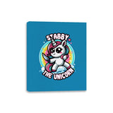 Stabby the Unicorn - Canvas Wraps Canvas Wraps RIPT Apparel 8x10 / Sapphire