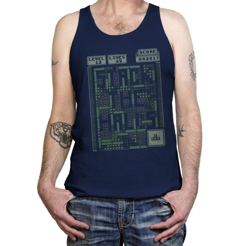 Stack the Halls - Ugly Holiday - Tanktop Tanktop RIPT Apparel X-Small / Navy