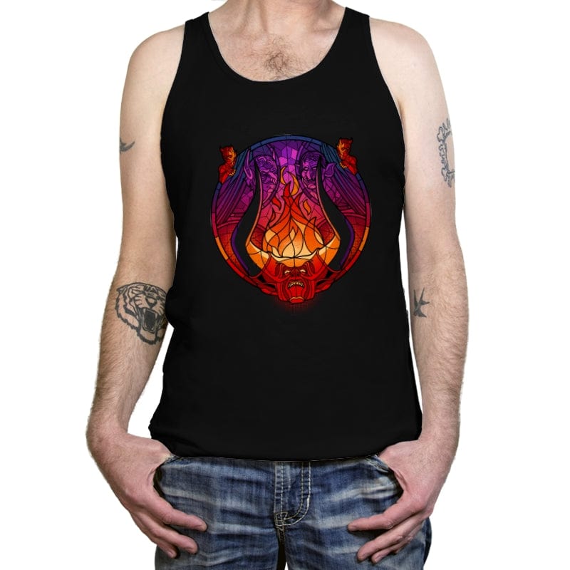 Stained Glass Darkness - Tanktop Tanktop RIPT Apparel X-Small / Black