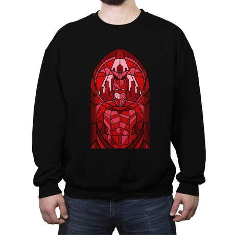 Stained Glass Vengeance - Crew Neck Sweatshirt Crew Neck Sweatshirt RIPT Apparel Small / Black