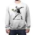 Stapler Inside Jelly - Crew Neck Sweatshirt Crew Neck Sweatshirt RIPT Apparel Small / White