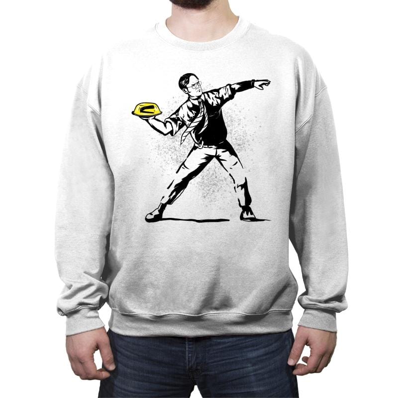 Stapler Inside Jelly - Crew Neck Sweatshirt Crew Neck Sweatshirt RIPT Apparel Small / White