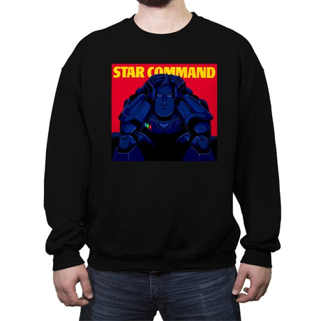 Star Command - Crew Neck Sweatshirt Crew Neck Sweatshirt RIPT Apparel Small / Black