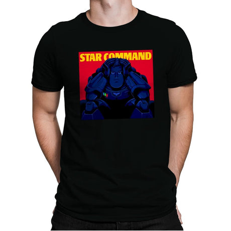 Star Command - Mens Premium T-Shirts RIPT Apparel Small / Black