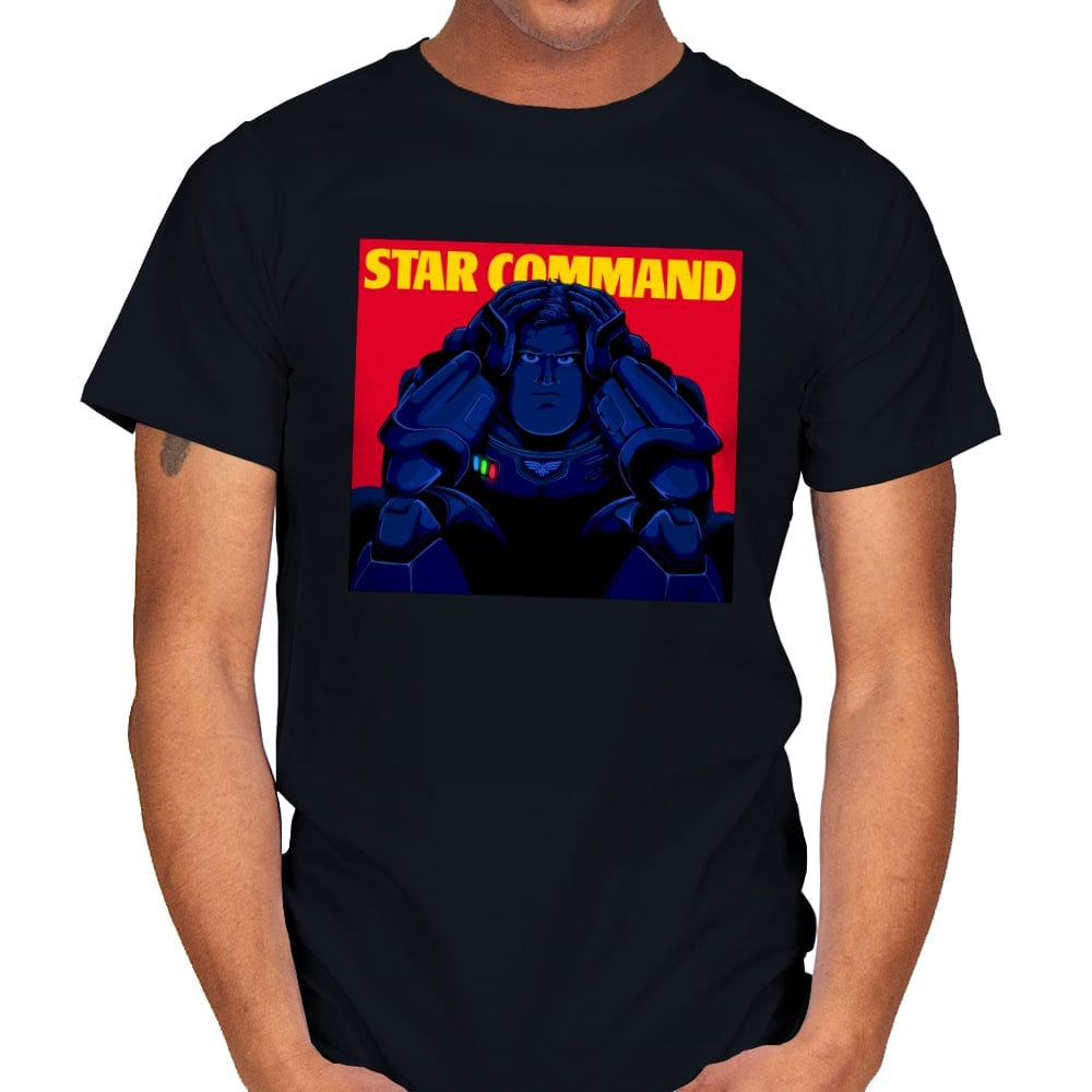 Star Command - Mens T-Shirts RIPT Apparel Small / Black