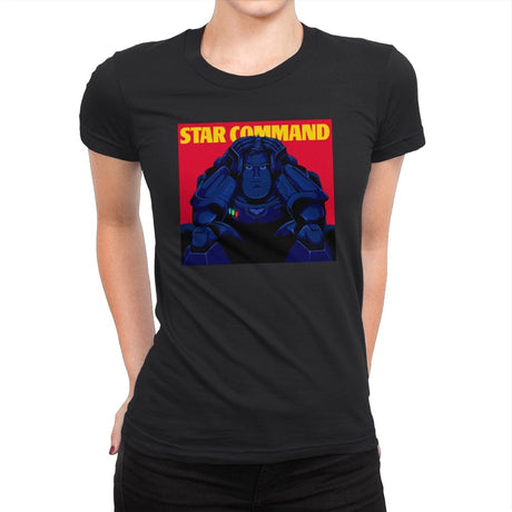 Star Command - Womens Premium T-Shirts RIPT Apparel Small / Black