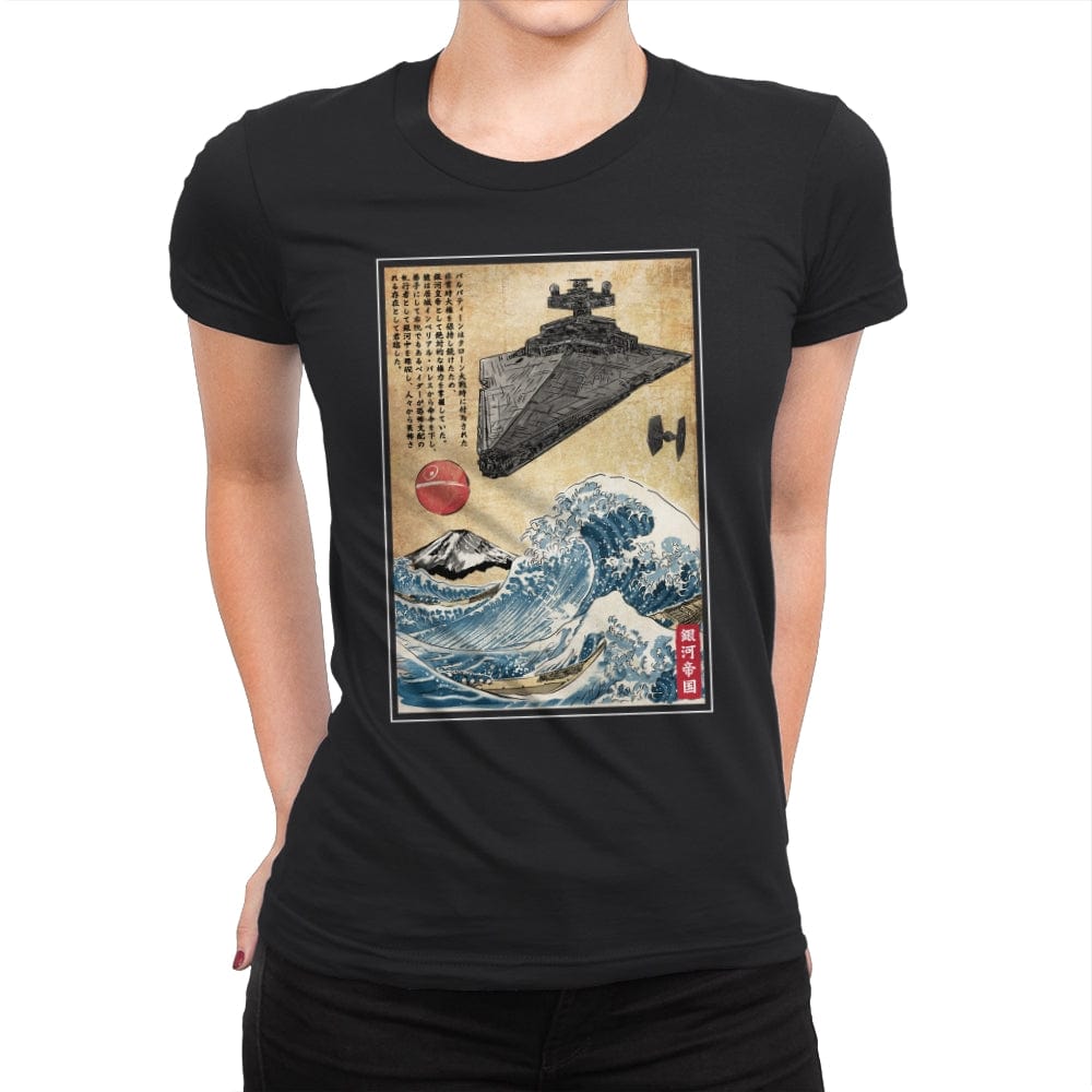 Star Destroyer in Japan - Womens Premium T-Shirts RIPT Apparel Small / Black