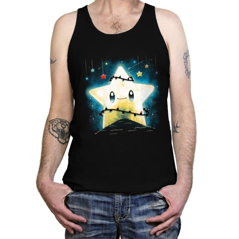 Star Lights - Tanktop Tanktop RIPT Apparel X-Small / Black