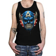 Star Spangled Skull - Tanktop Tanktop RIPT Apparel X-Small / Black