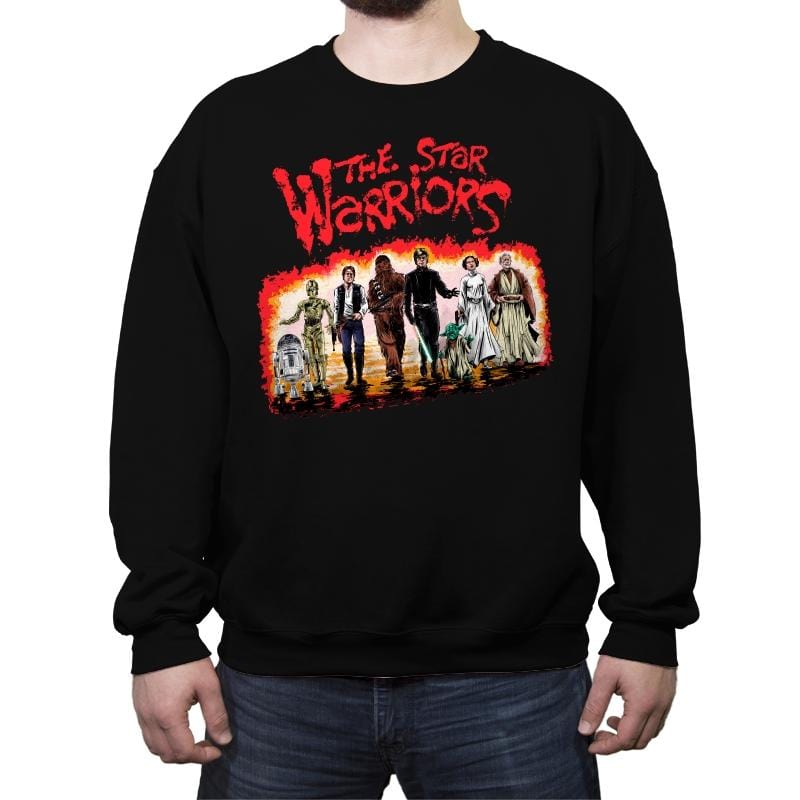 Star Warriors - Crew Neck Sweatshirt Crew Neck Sweatshirt RIPT Apparel Small / Black