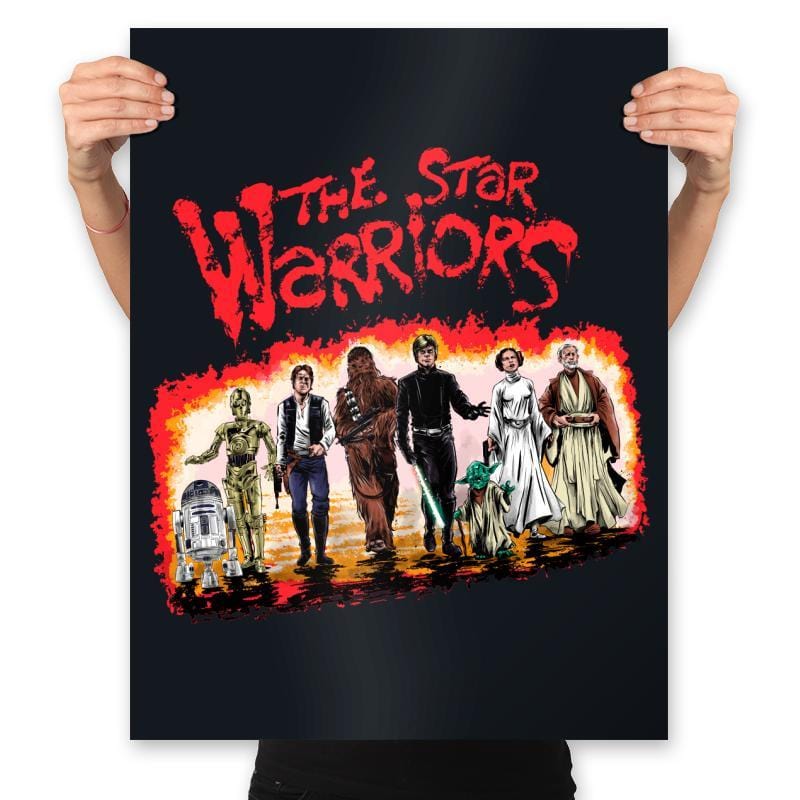 Star Warriors - Prints Posters RIPT Apparel 18x24 / Black