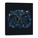 Starry Alien - Canvas Wraps Canvas Wraps RIPT Apparel 16x20 / Black