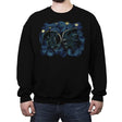 Starry Alien - Crew Neck Sweatshirt Crew Neck Sweatshirt RIPT Apparel Small / Black