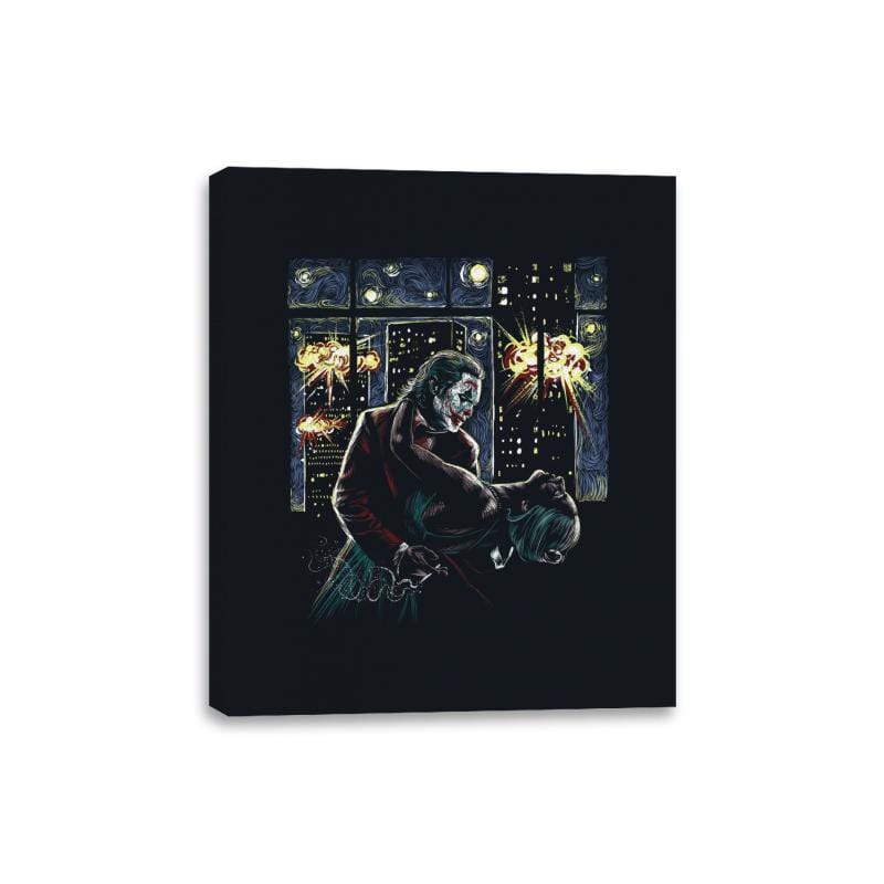 Starry Clown - Canvas Wraps Canvas Wraps RIPT Apparel 8x10 / Black