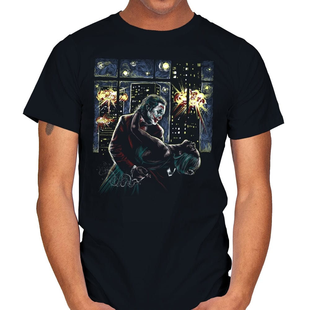 Starry Clown - Mens T-Shirts RIPT Apparel Small / Black