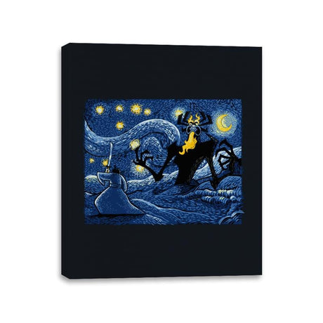 Starry Duel - Canvas Wraps Canvas Wraps RIPT Apparel 11x14 / Black