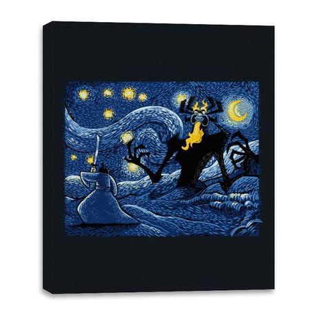 Starry Duel - Canvas Wraps Canvas Wraps RIPT Apparel 16x20 / Black