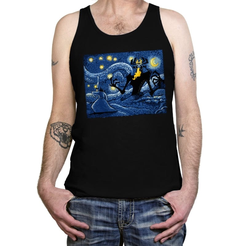 Starry Duel - Tanktop Tanktop RIPT Apparel X-Small / Black