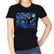 Starry Duel - Womens T-Shirts RIPT Apparel Small / Black