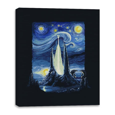 Starry Fantasia - Canvas Wraps Canvas Wraps RIPT Apparel 16x20 / Black