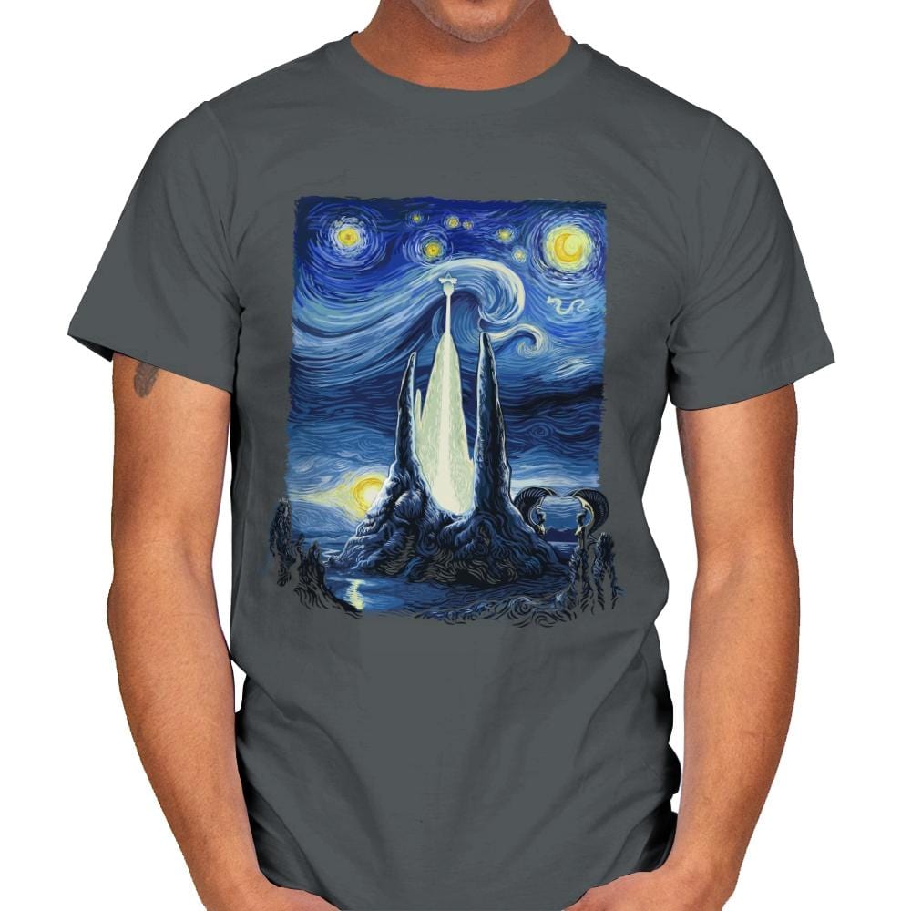 Starry Fantasia - Mens T-Shirts RIPT Apparel Small / Charcoal