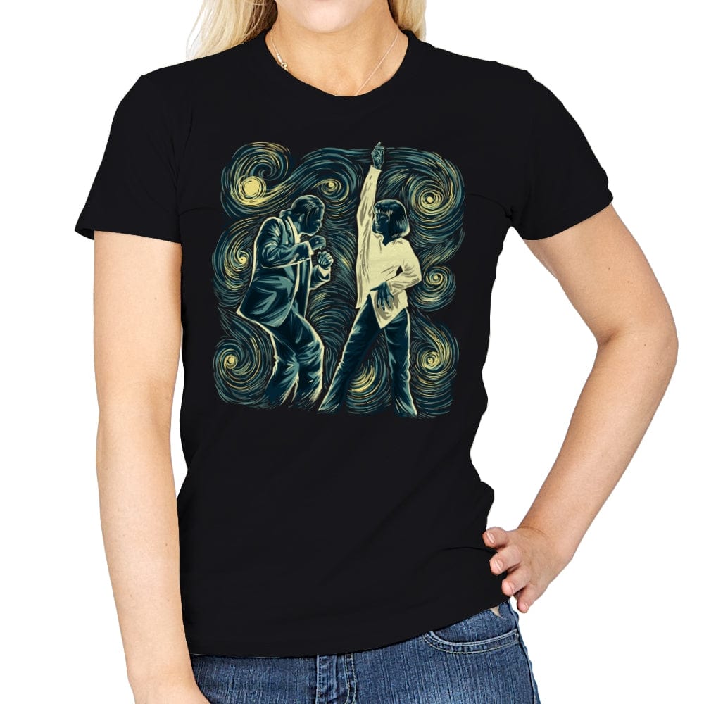 Starry Fiction - Womens T-Shirts RIPT Apparel Small / Black