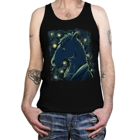 Starry Horse - Tanktop Tanktop RIPT Apparel X-Small / Black