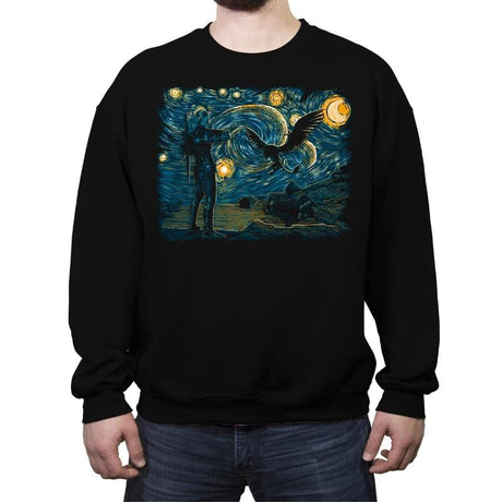 Starry Hunt - Crew Neck Sweatshirt Crew Neck Sweatshirt RIPT Apparel