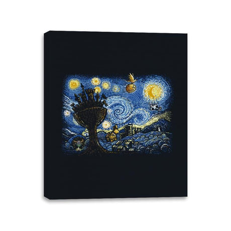 Starry Knights of Ni - Canvas Wraps Canvas Wraps RIPT Apparel 11x14 / Black