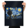 Starry Knights of Ni - Prints Posters RIPT Apparel 18x24 / Black